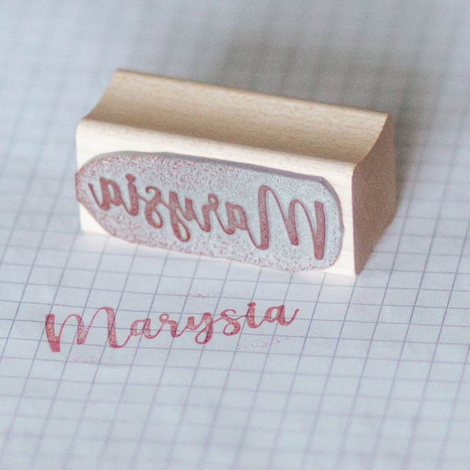 Custom Rectangular Logo Stamp