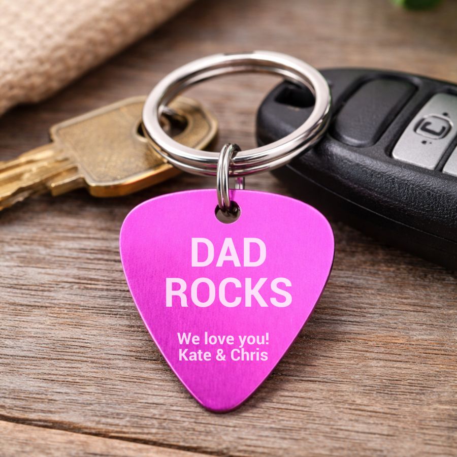 Personalised Guitar Pick Tag