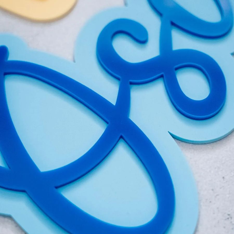 Personalised Acrylic Name Sign with Background - Image 5