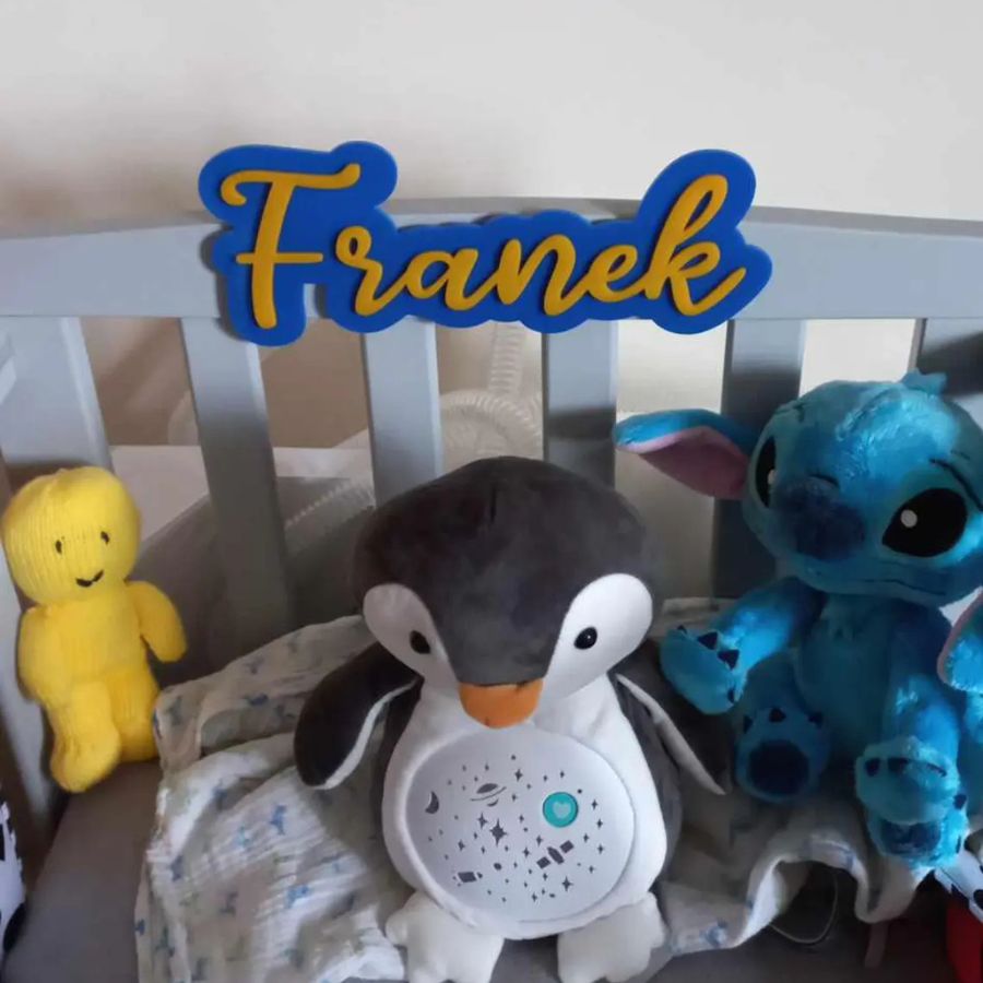 Personalised Acrylic Name Sign with Background - Image 4