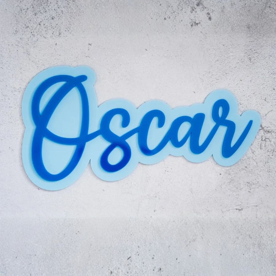 Personalised Acrylic Name Sign with Background - Image 2