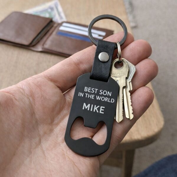 Personalised Bottle Opener Keyring — Engraved