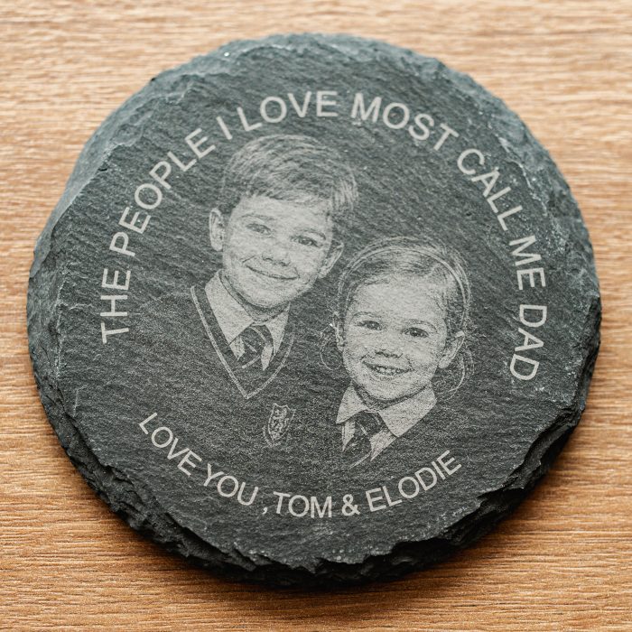Personalised Photo Coaster with Text