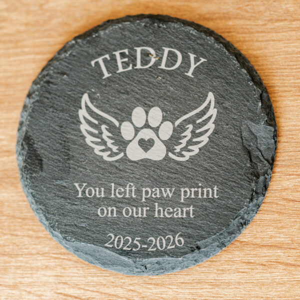 Personalised Pet Memorial Stone Coaster