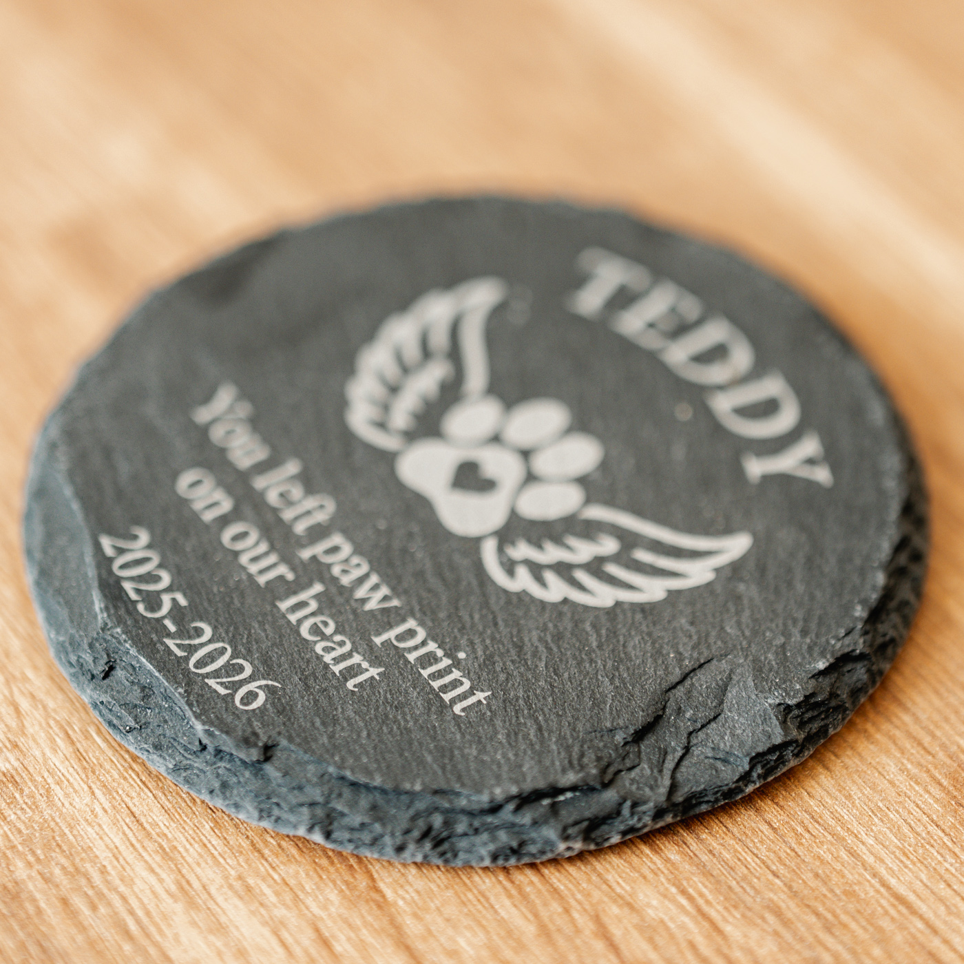 Personalised Pet Memorial Stone Coaster - Image 4