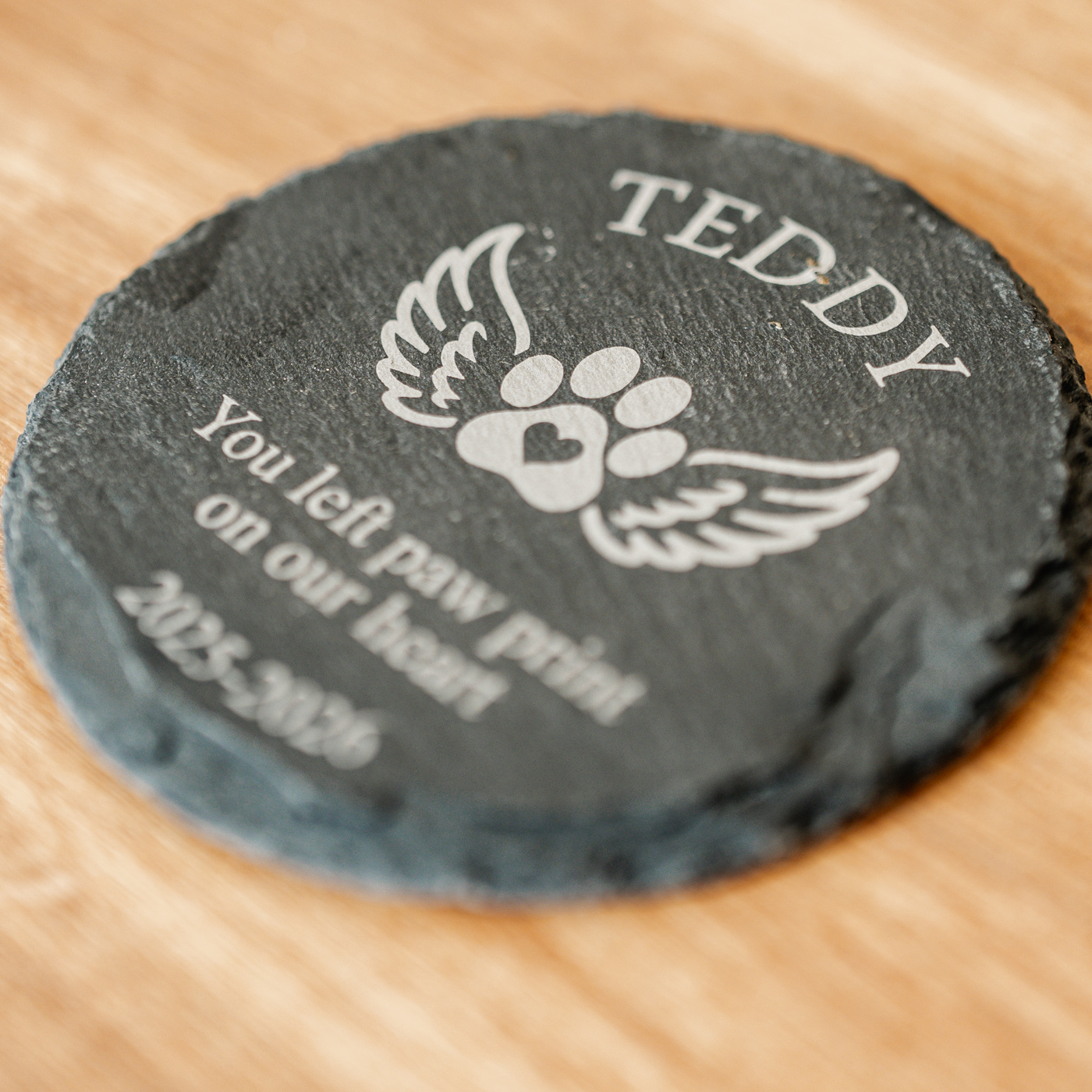 Personalised Pet Memorial Stone Coaster - Image 3