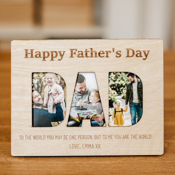 Personalised Dad Photo Frame