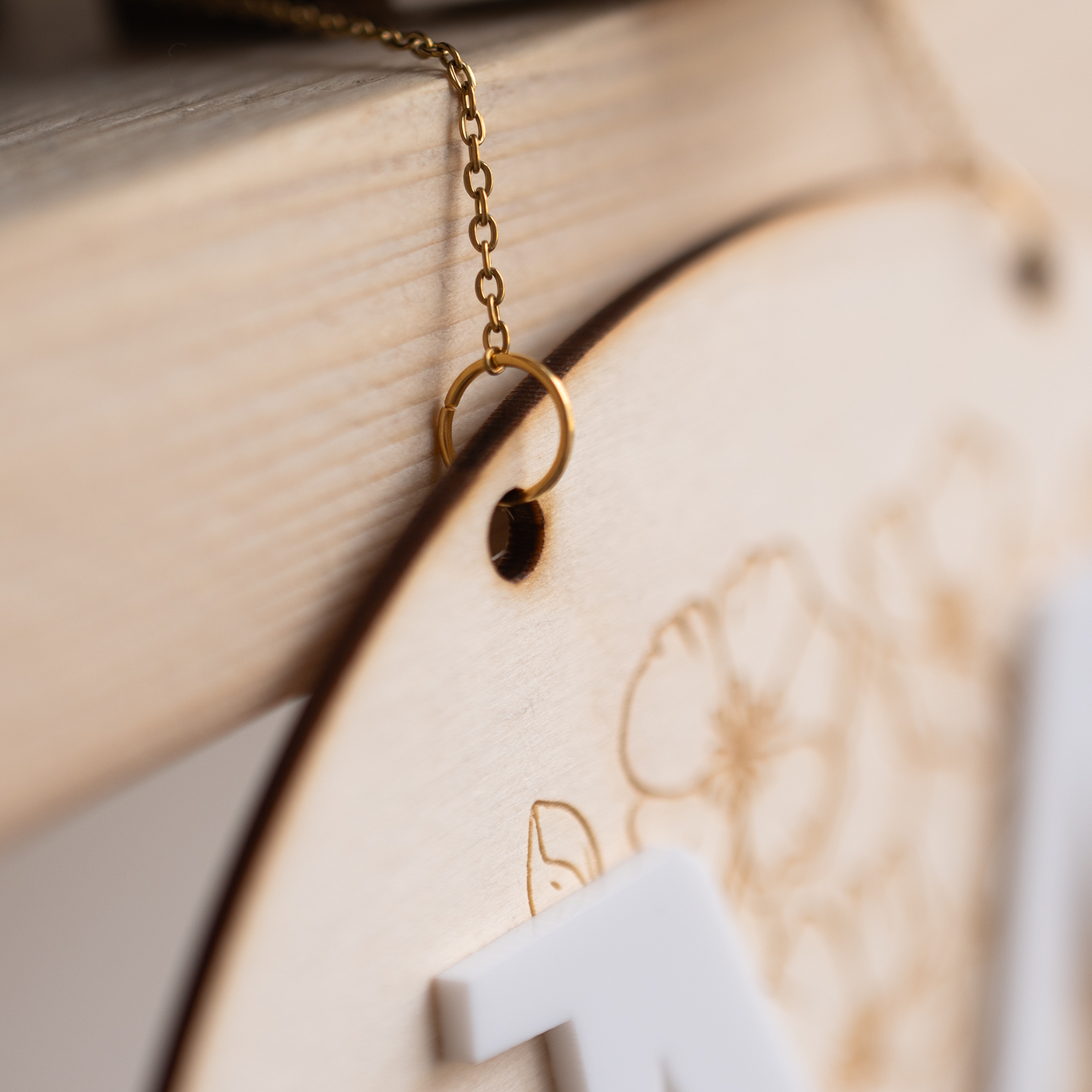 Personalised Birth Details Plaque with Initial - Image 3