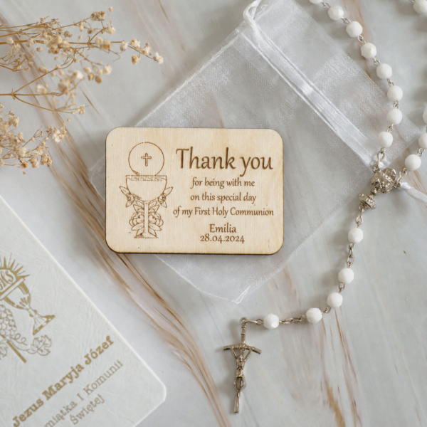 Personalised Wooden Guest Favour Magnet - Rectangle