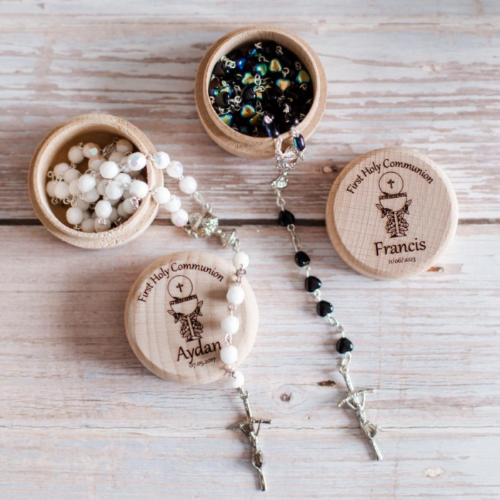 Communion rosary box