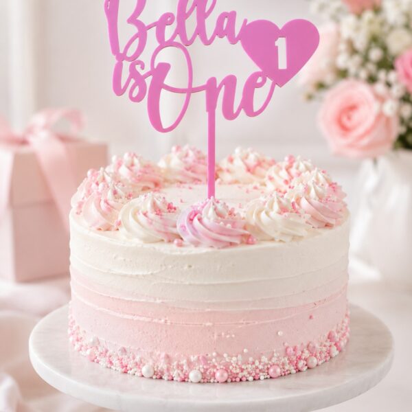 Personalised Is One Cake Topper with Name