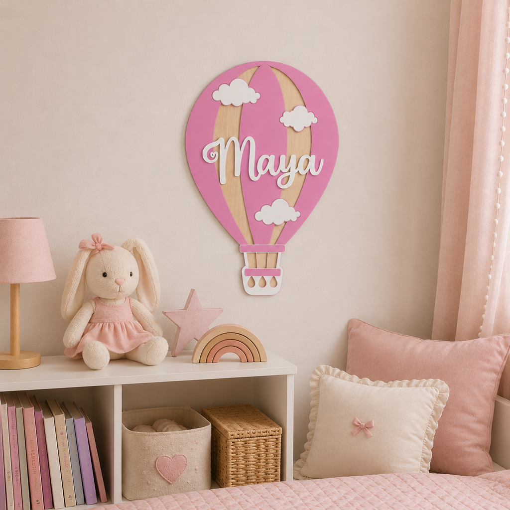 Personalised Hot Air Balloon Name Sign - Image 2