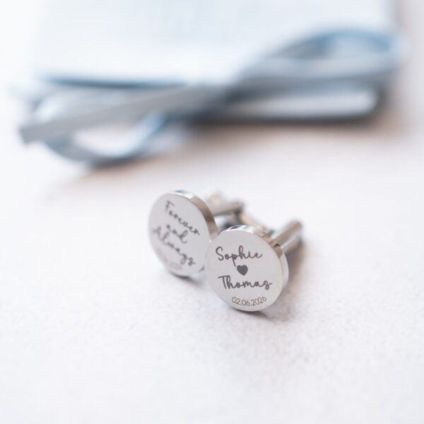 Personalised Stainless Steel Cufflinks