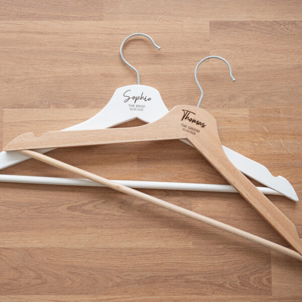 Personalised Wedding Hanger with Engraving