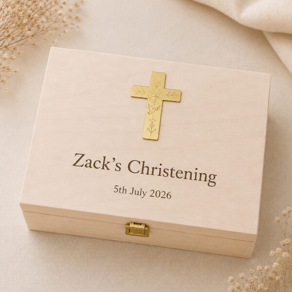 Personalised Christening Keepsake Box