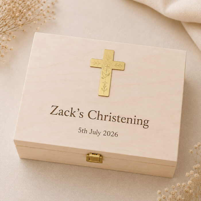 Personalised Christening Keepsake Box