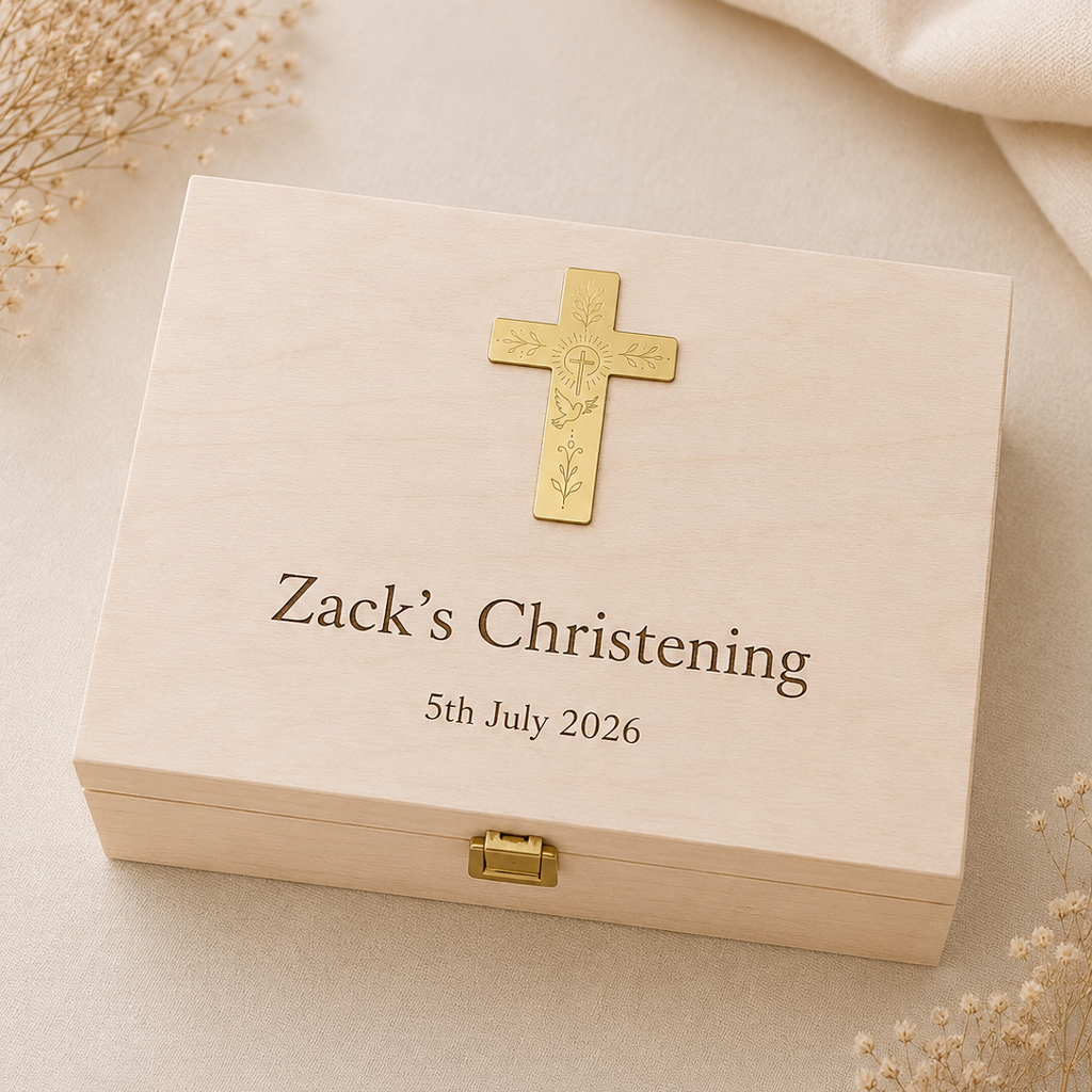 Personalised Christening Keepsake Box