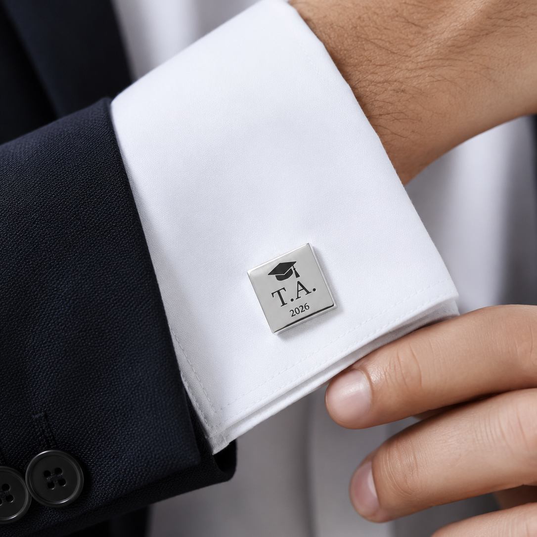 Personalised Graduation Cufflinks