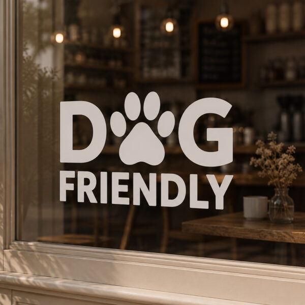 Dog Friendly Vinyl Window Sticker