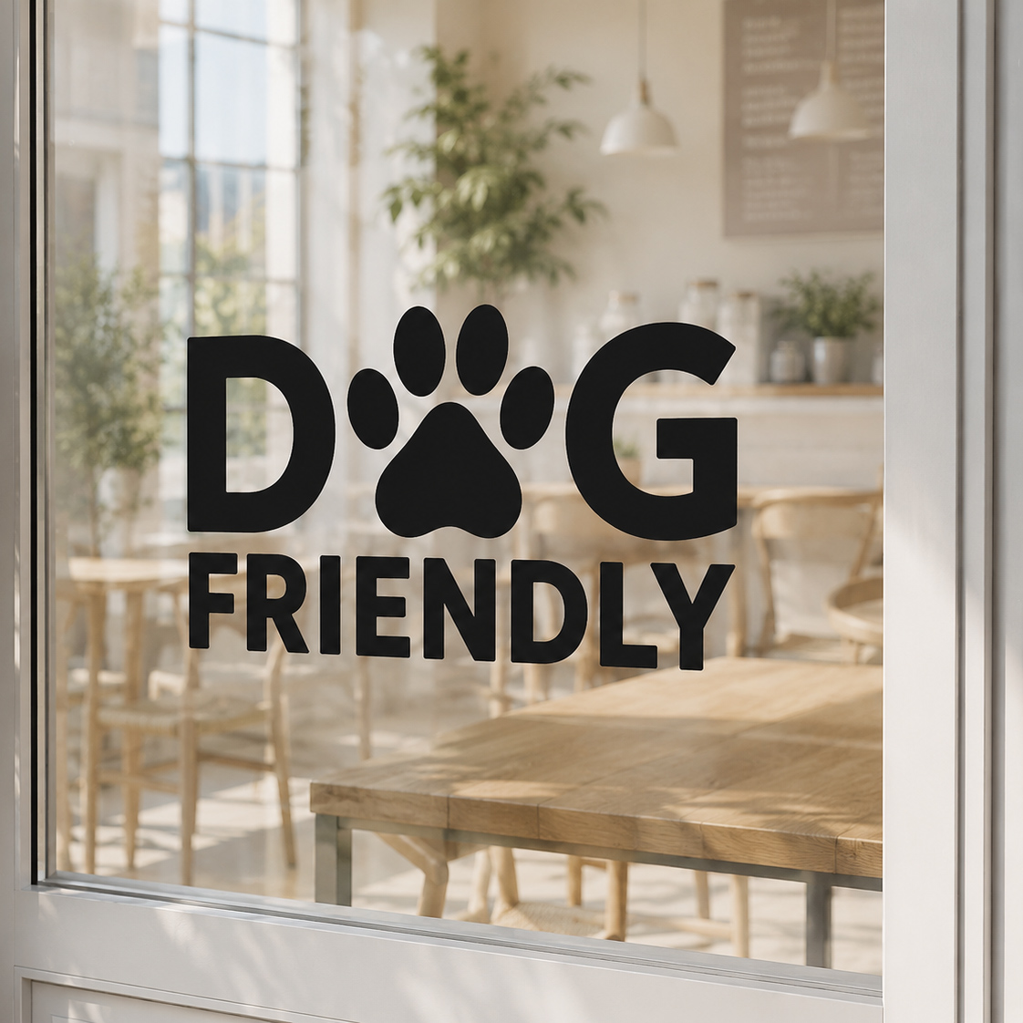 Dog Friendly Vinyl Window Sticker - Image 3
