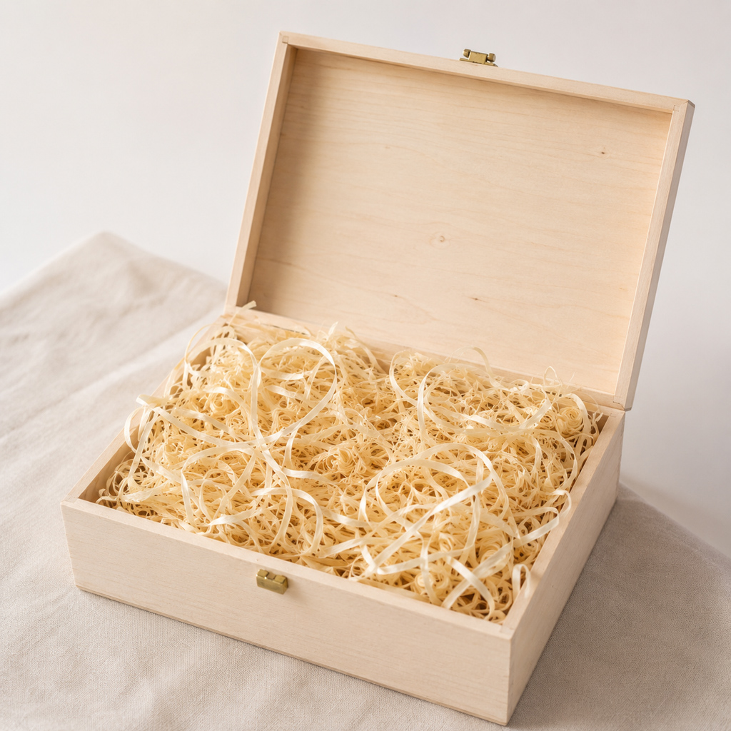 Wood Wool Gift Basket Box Filling - Image 4