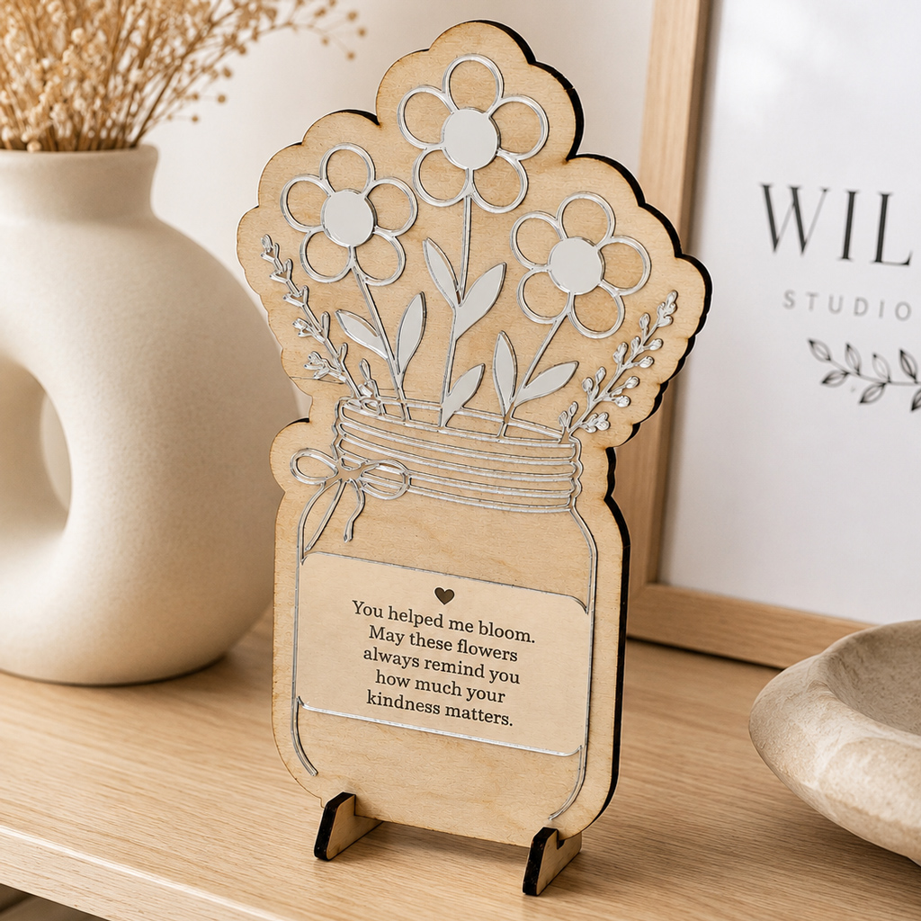 Personalised Everlasting Flowers Teacher Gift
