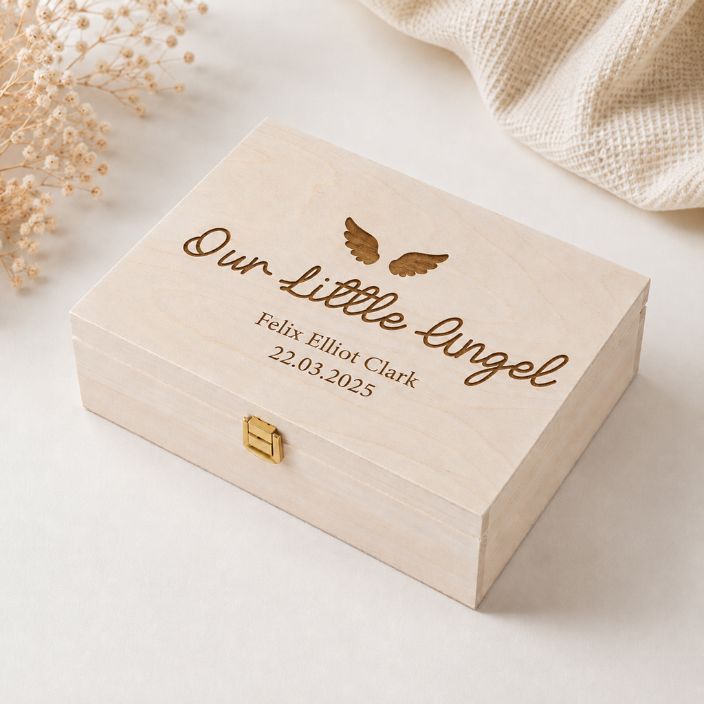 Personalised Baby Memory Box – Our Little Angel