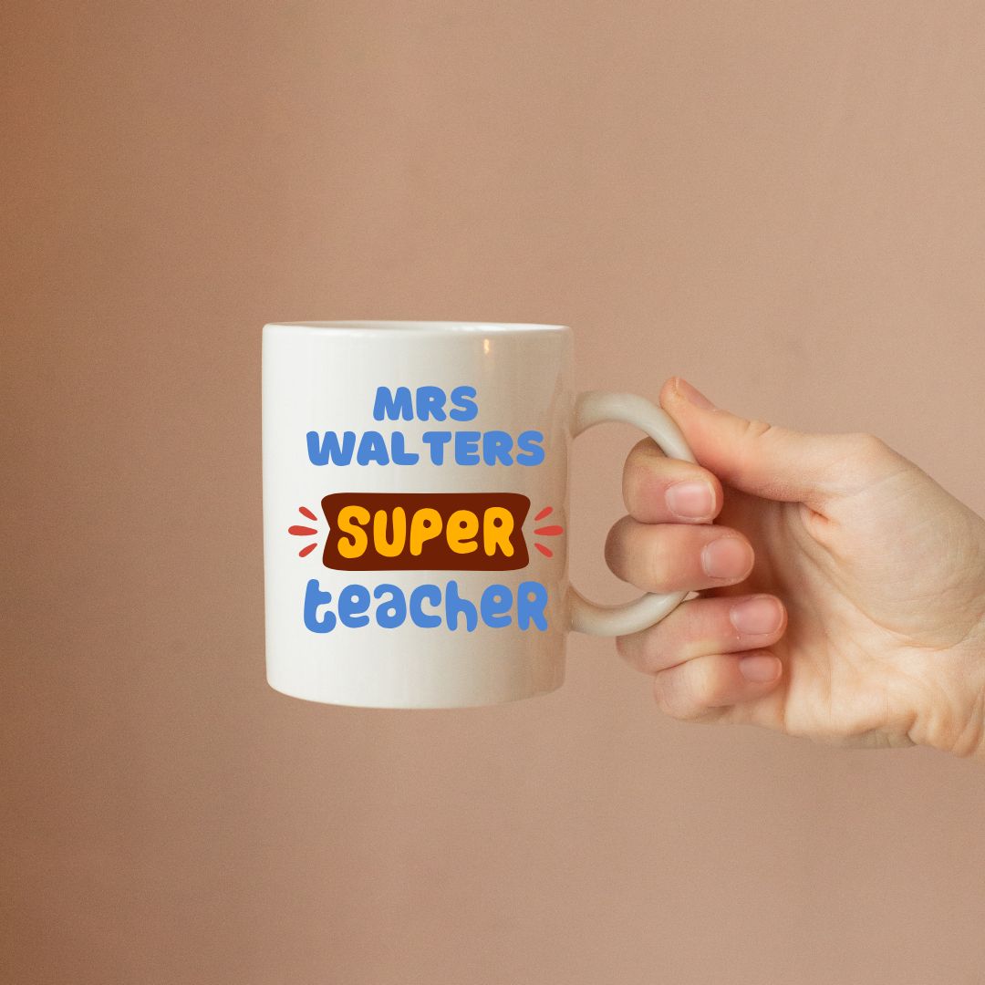 Personalised "Super Teacher" Mug - Image 2