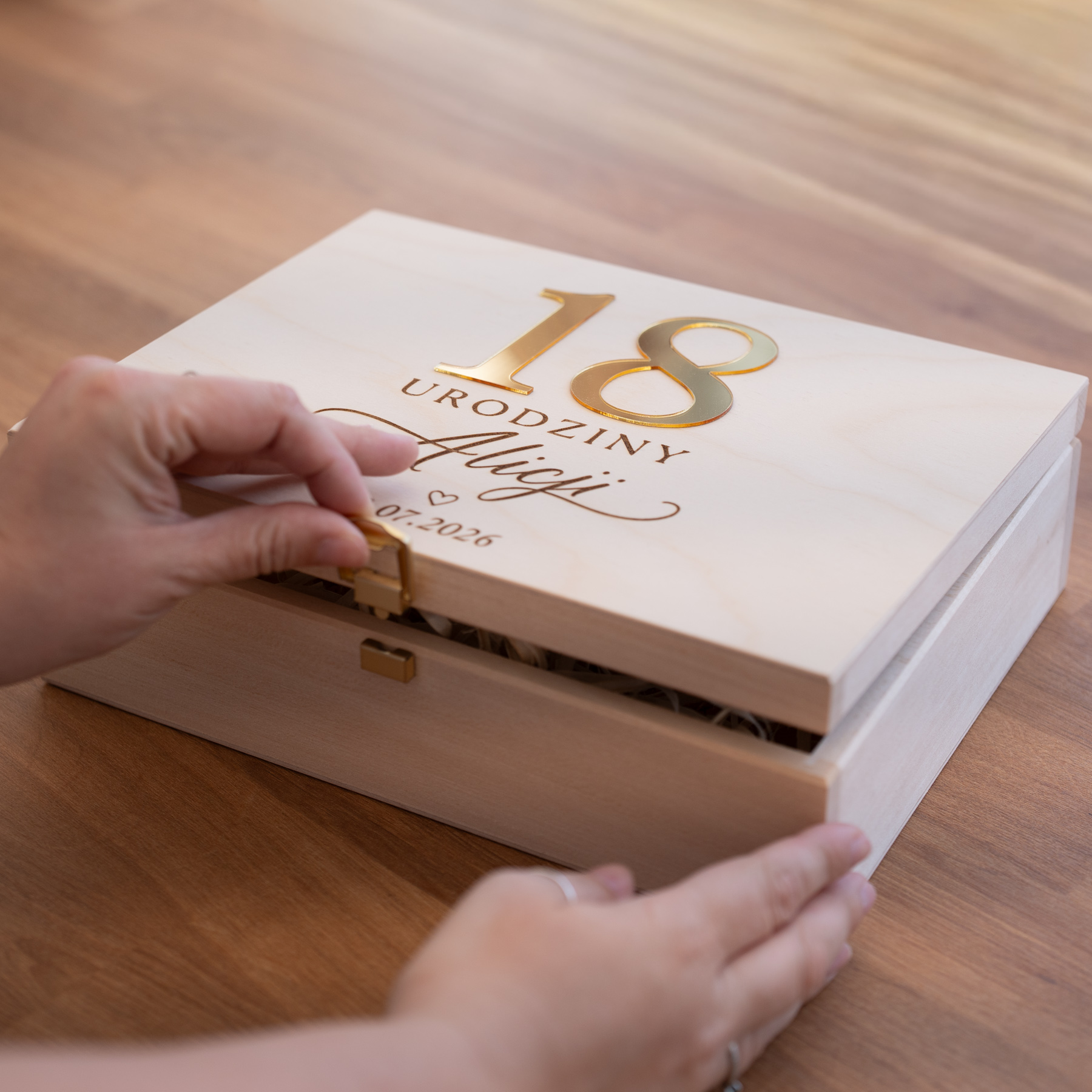 Personalised Wooden Birthday Keepsake Box - Image 3