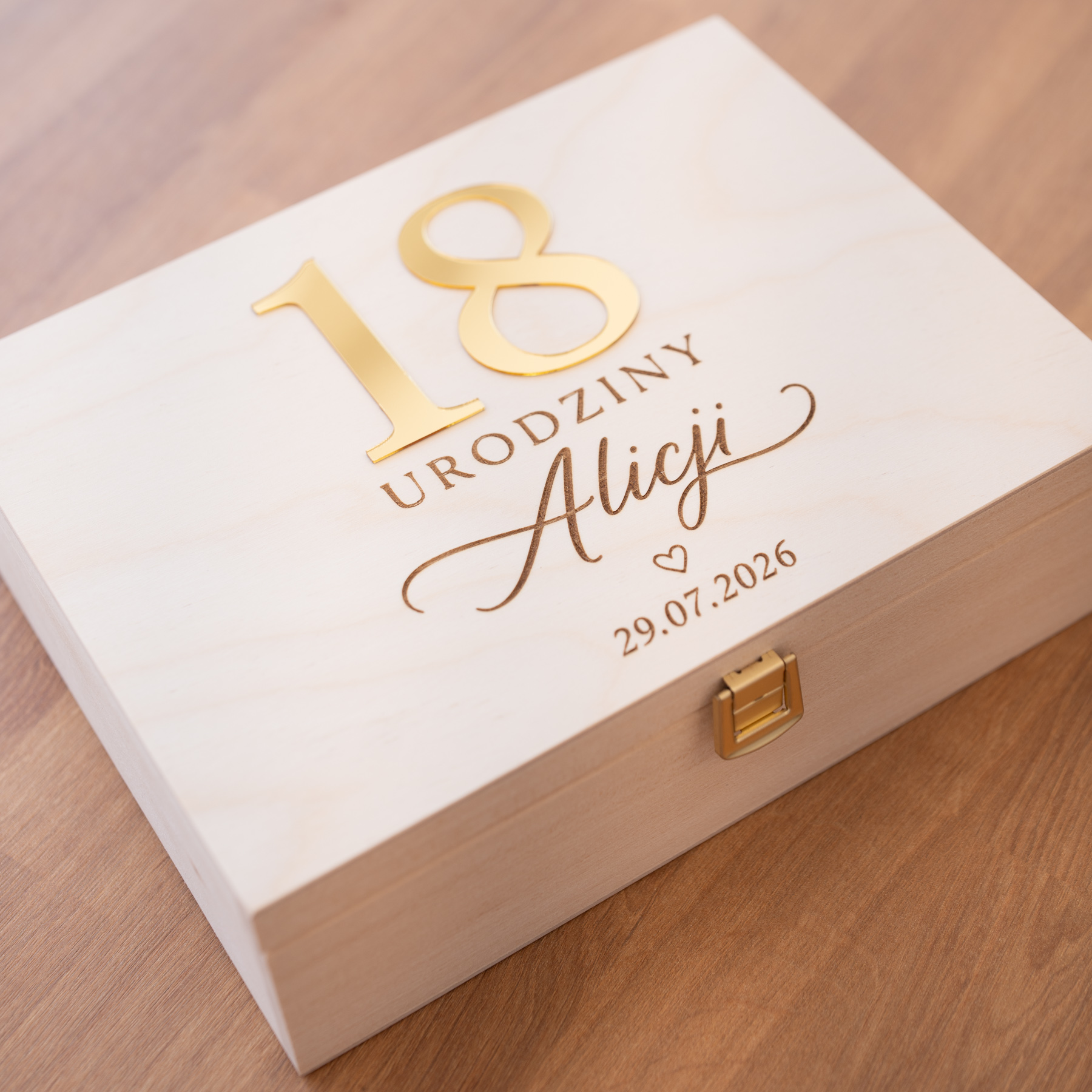 Personalised Wooden Birthday Keepsake Box - Image 4
